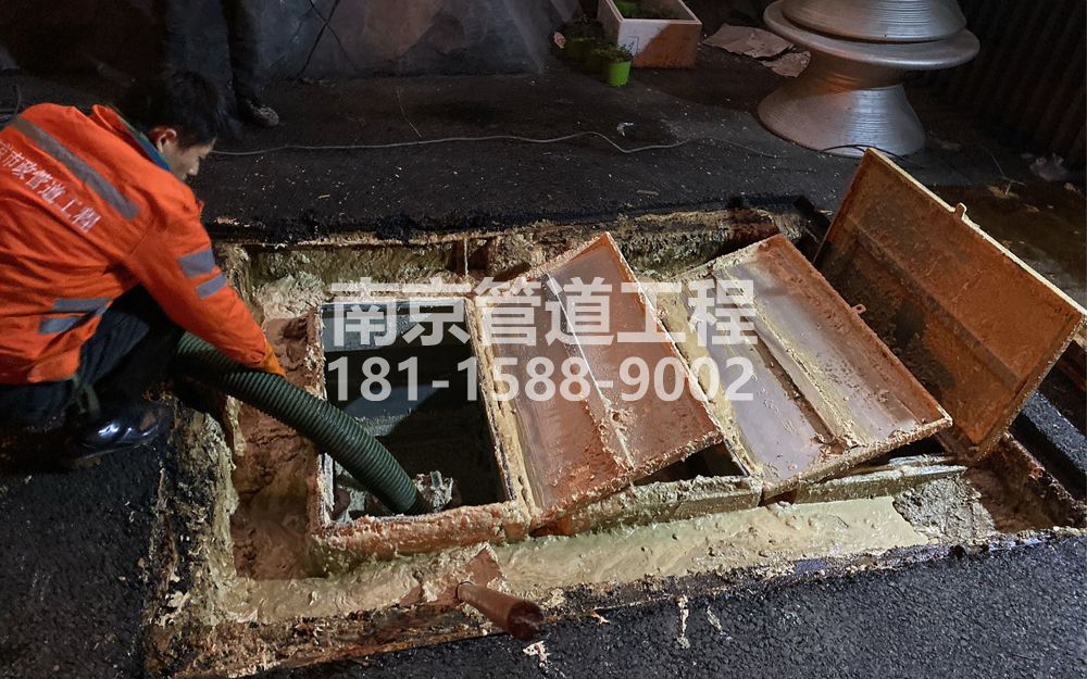 276程桥饭店隔油池清理